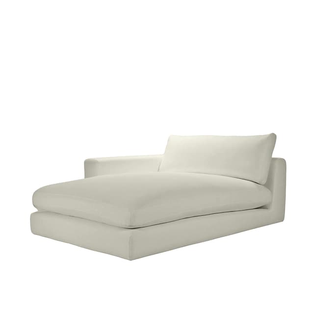 Capri 1,5-Sitzer-Chaiselongue-Modul mit linker Armlehne Beige 142x184