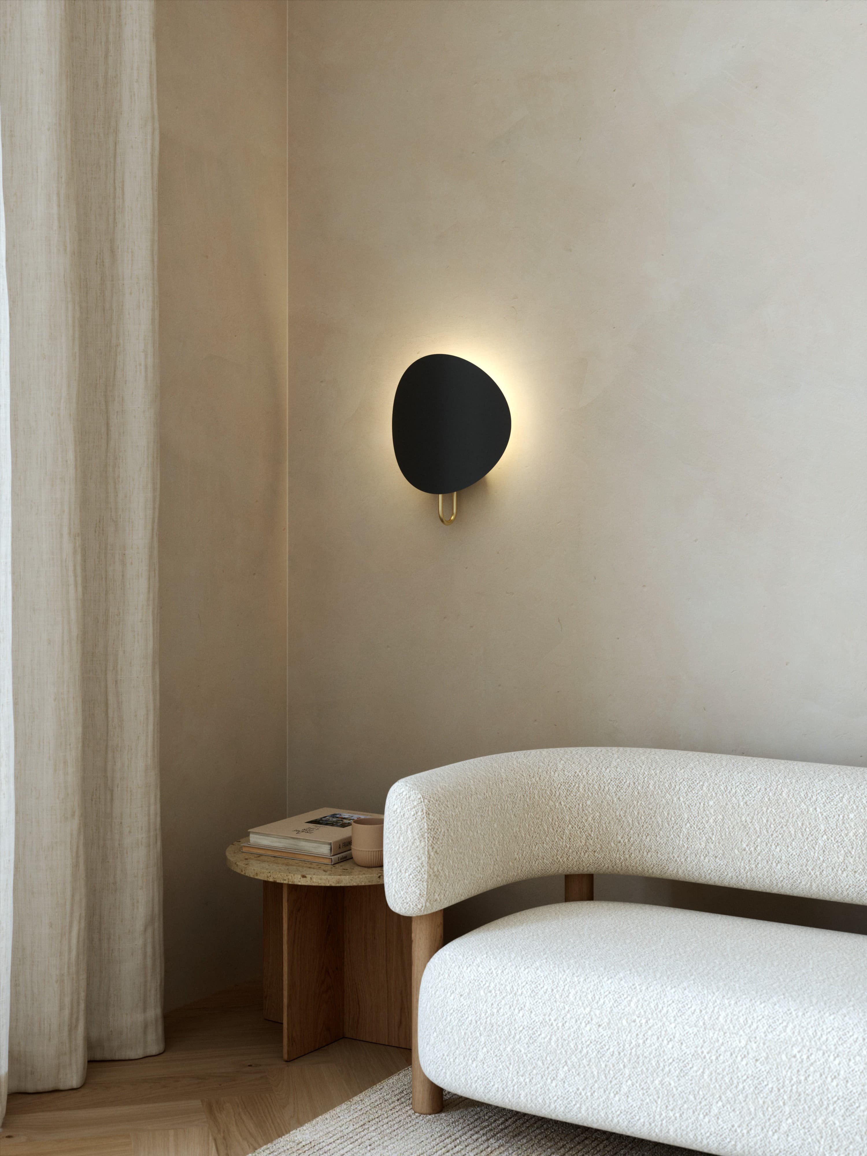 Spargo Wandlampe Schwarz/Messing