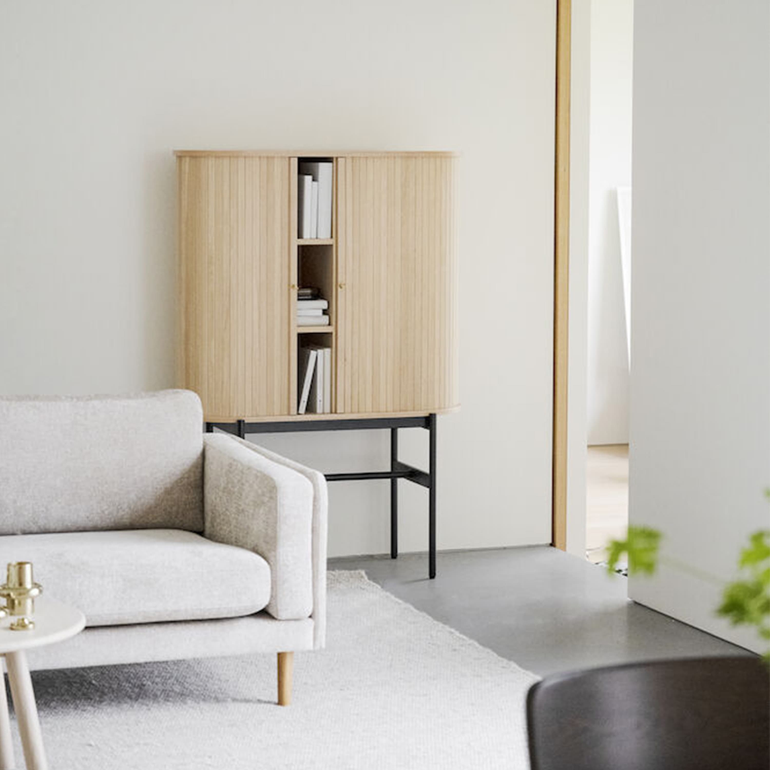 Haddington Cabinet White Pigmented/Black 102cm