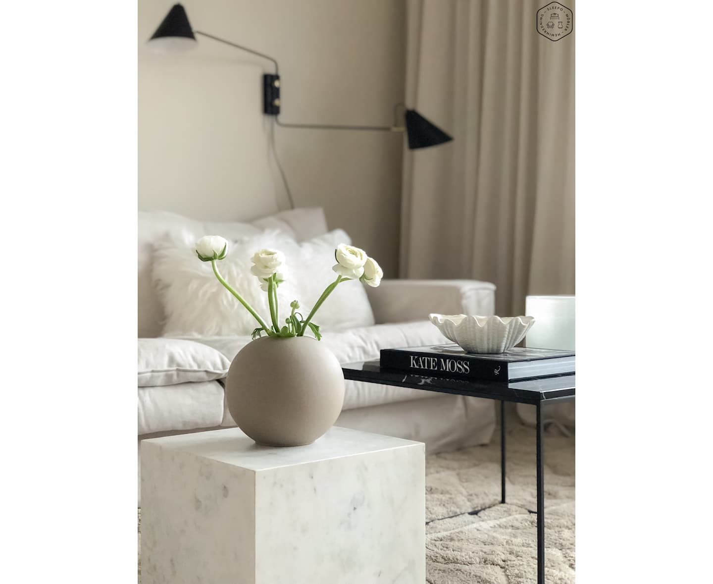 Ball Vase Sand 20cm