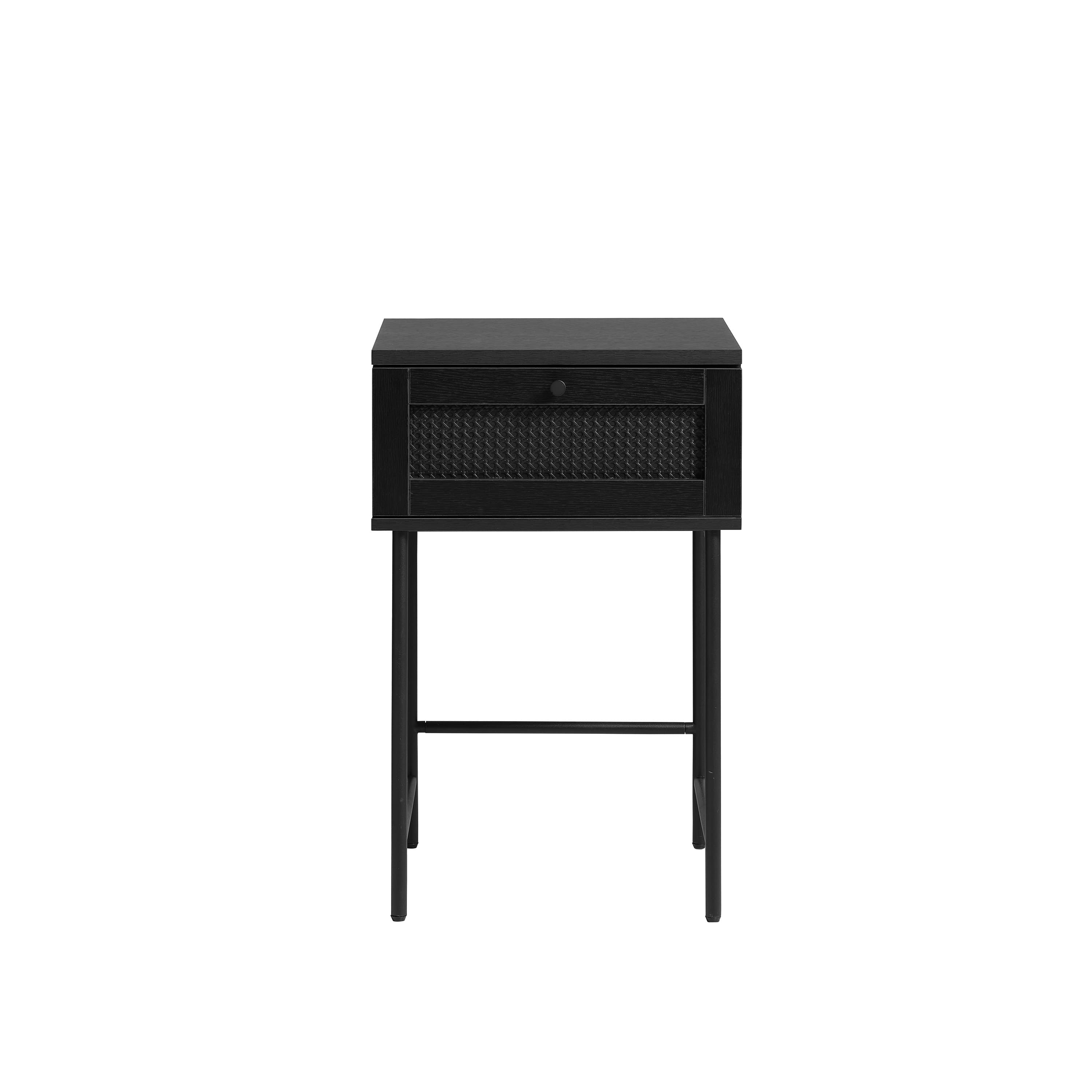 Elin Bedside Table Black 70cm