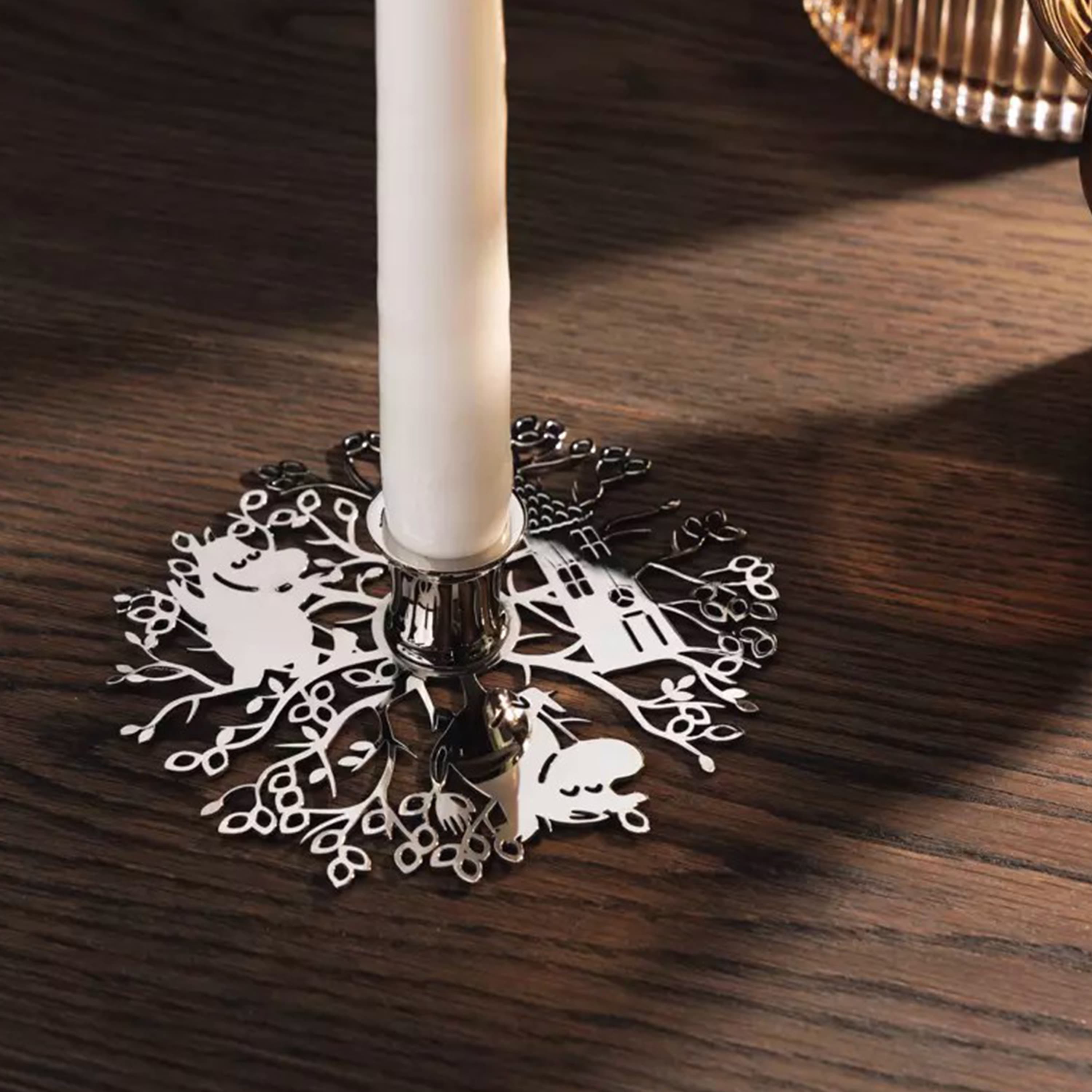 Hilke x Mumin No.1 Windlicht Silber 16cm