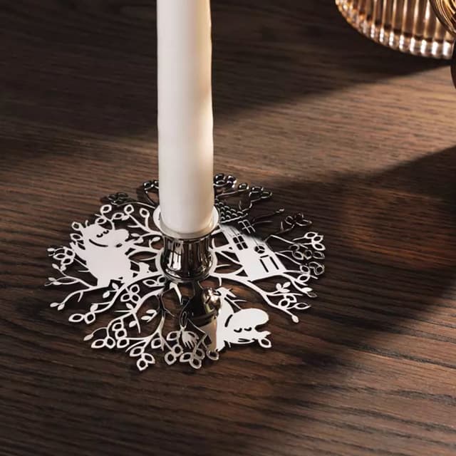 Hilke x Moomin No.1 Candle Holder Silver 16cm