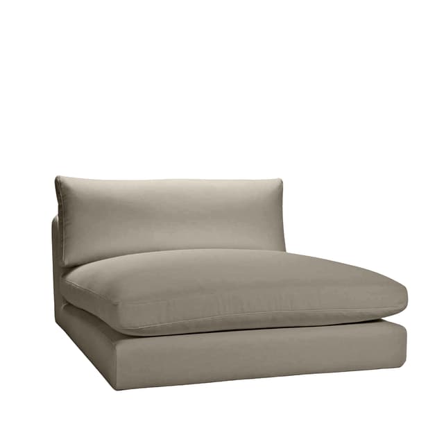 Capri 1,5-Sitzer-Chaiselongue-Modul Taupe 120x155