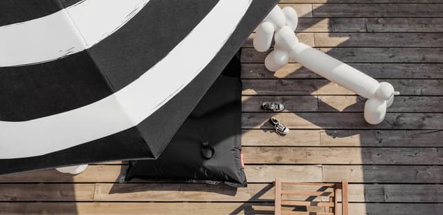 Stripesol Sonnenschirm inkl. Ständer Anthrazit/Schwarz Ø350