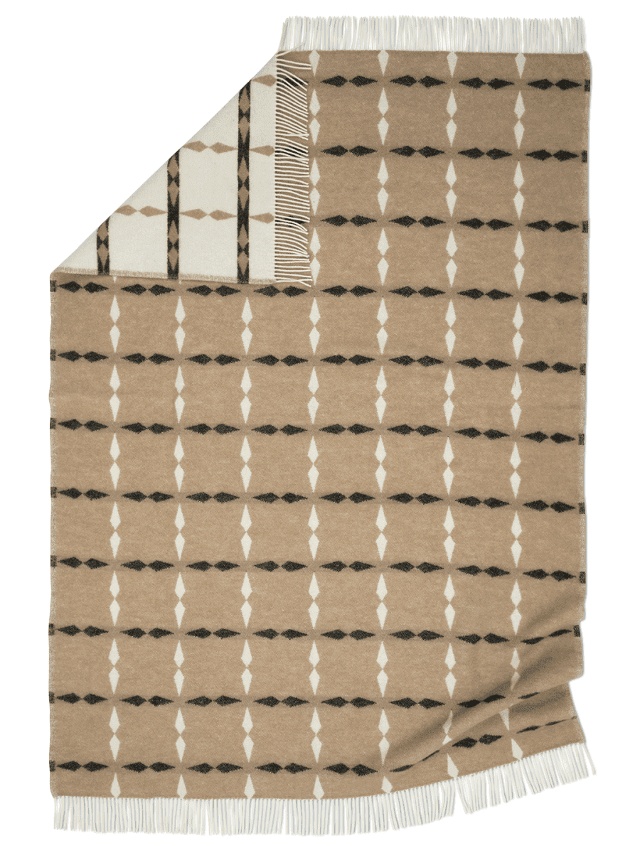 Tile Ullpläd Beige