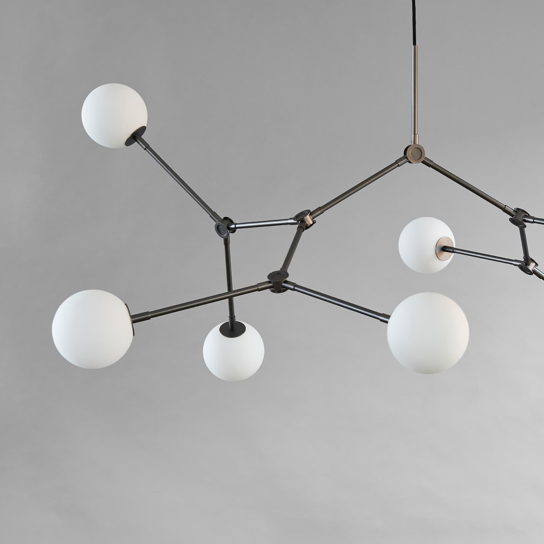 Drop Bulp Ceiling Lamp Grey 157cm