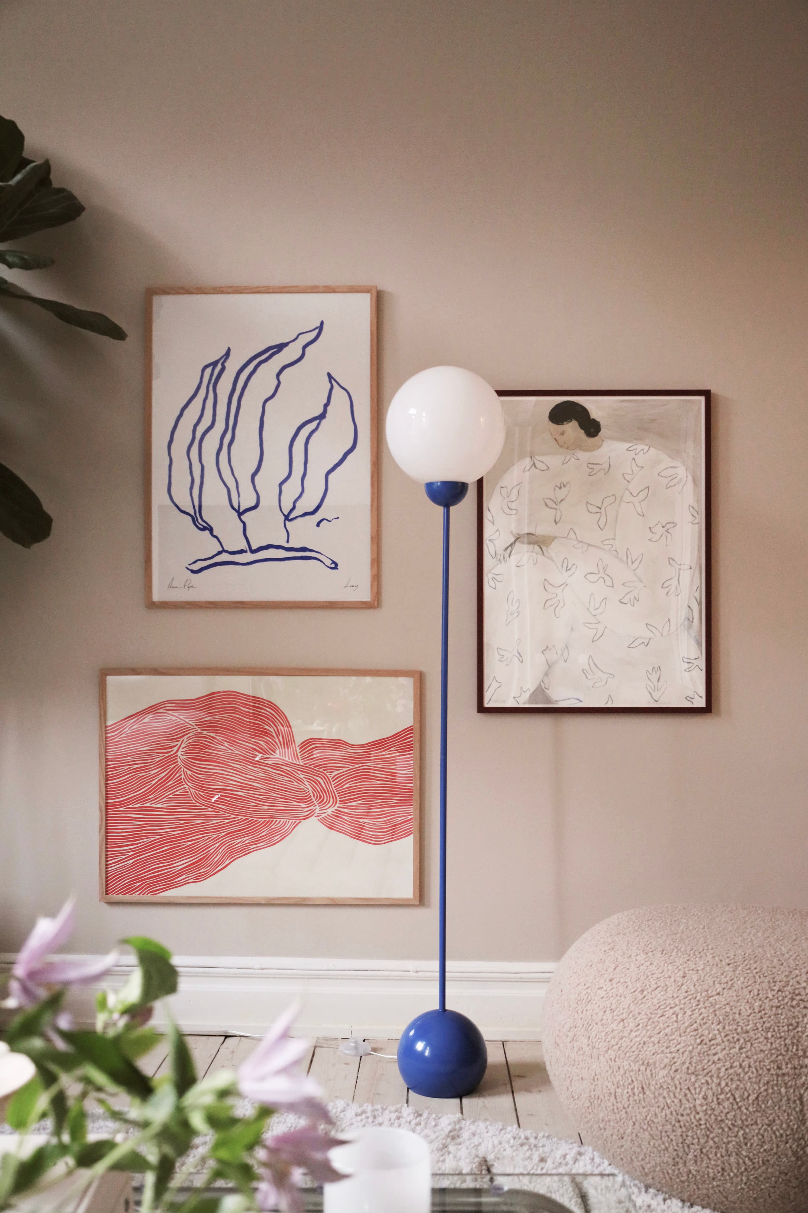 Ripley Stehlampe Blau 144cm