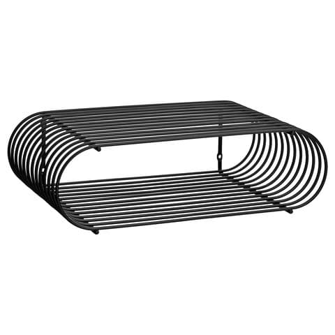 Curva Wandregal Schwarz 40cm