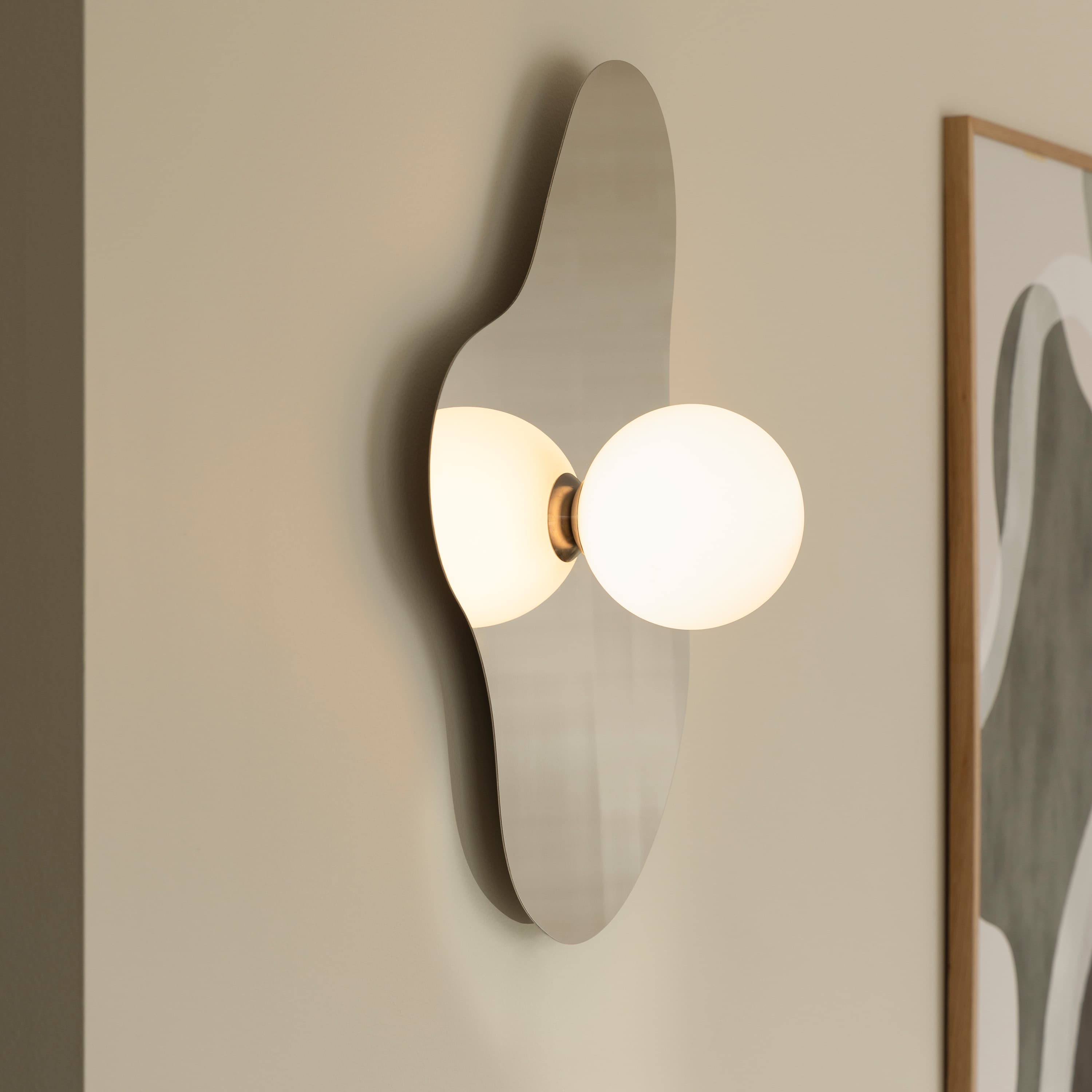 Illusion Wand-/Deckenlampe Chrom 60cm
