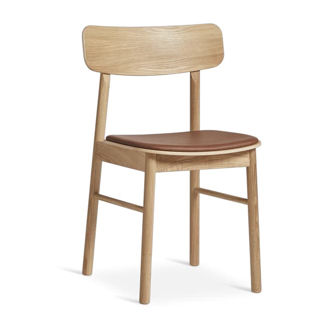 Soma Stuhl aus Eiche/Cognac-Leder