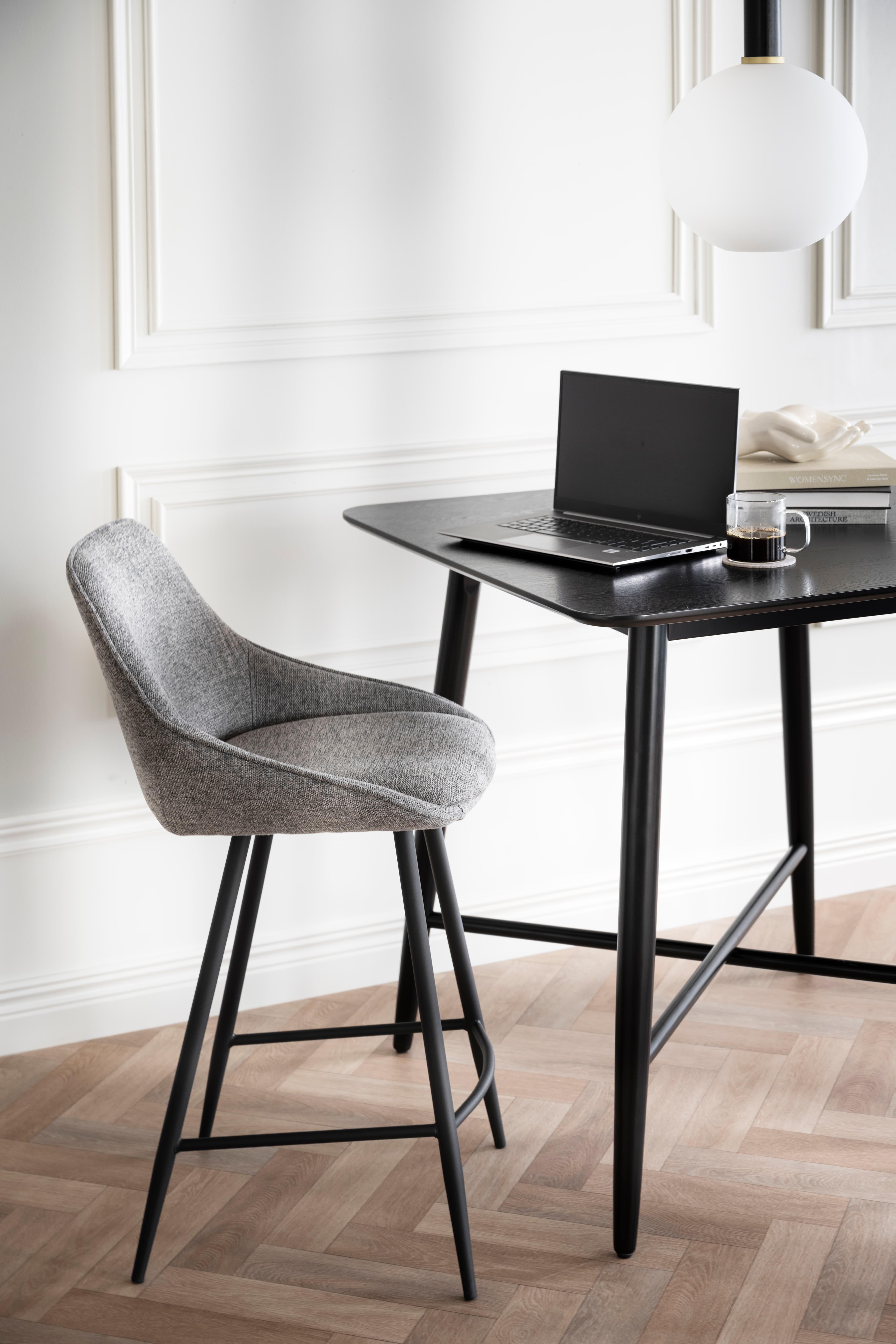 Sierra Bar Stool Grey/Black