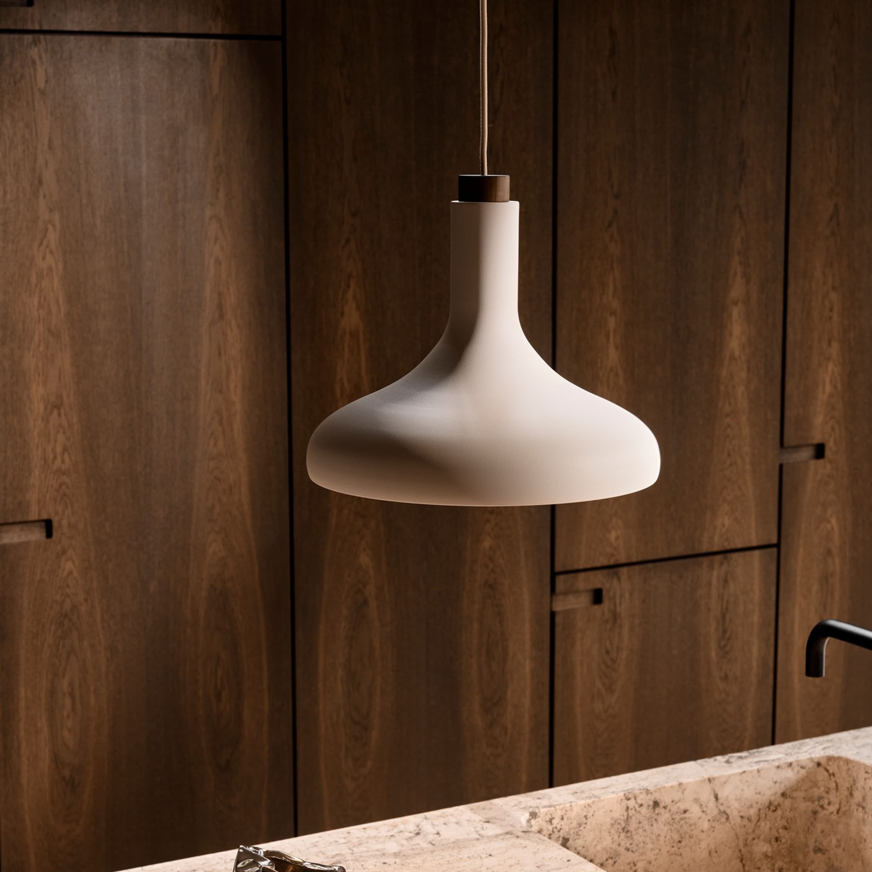 Fuji Deckenleuchte Beige Ø35