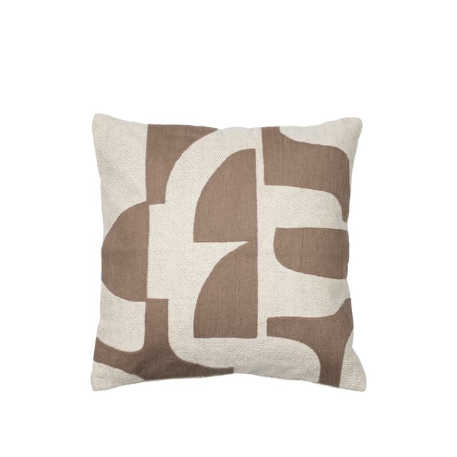 Mundo Pillow Cover Kangaroo Brown/Light Beige 50x50