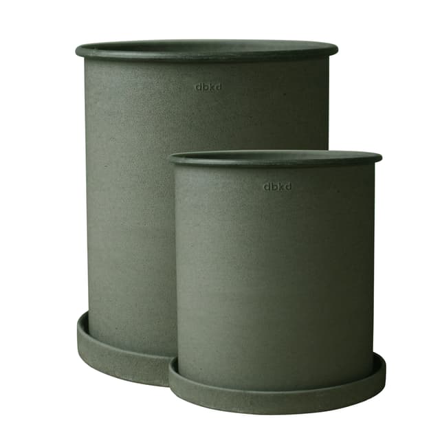 Plant Pot Blumentopf Grün Groß 2er-Pack