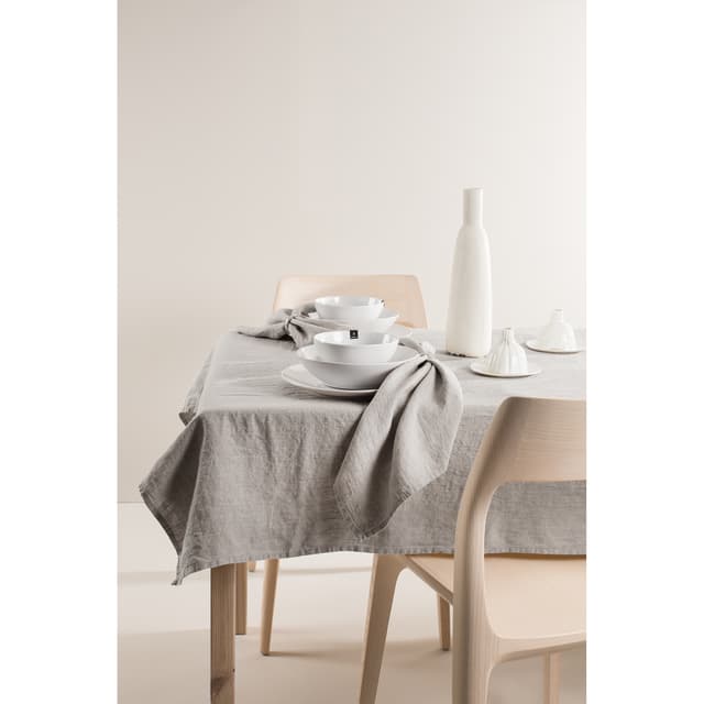 Sunshine Linen Tablecloth Ash 145x250 cm
