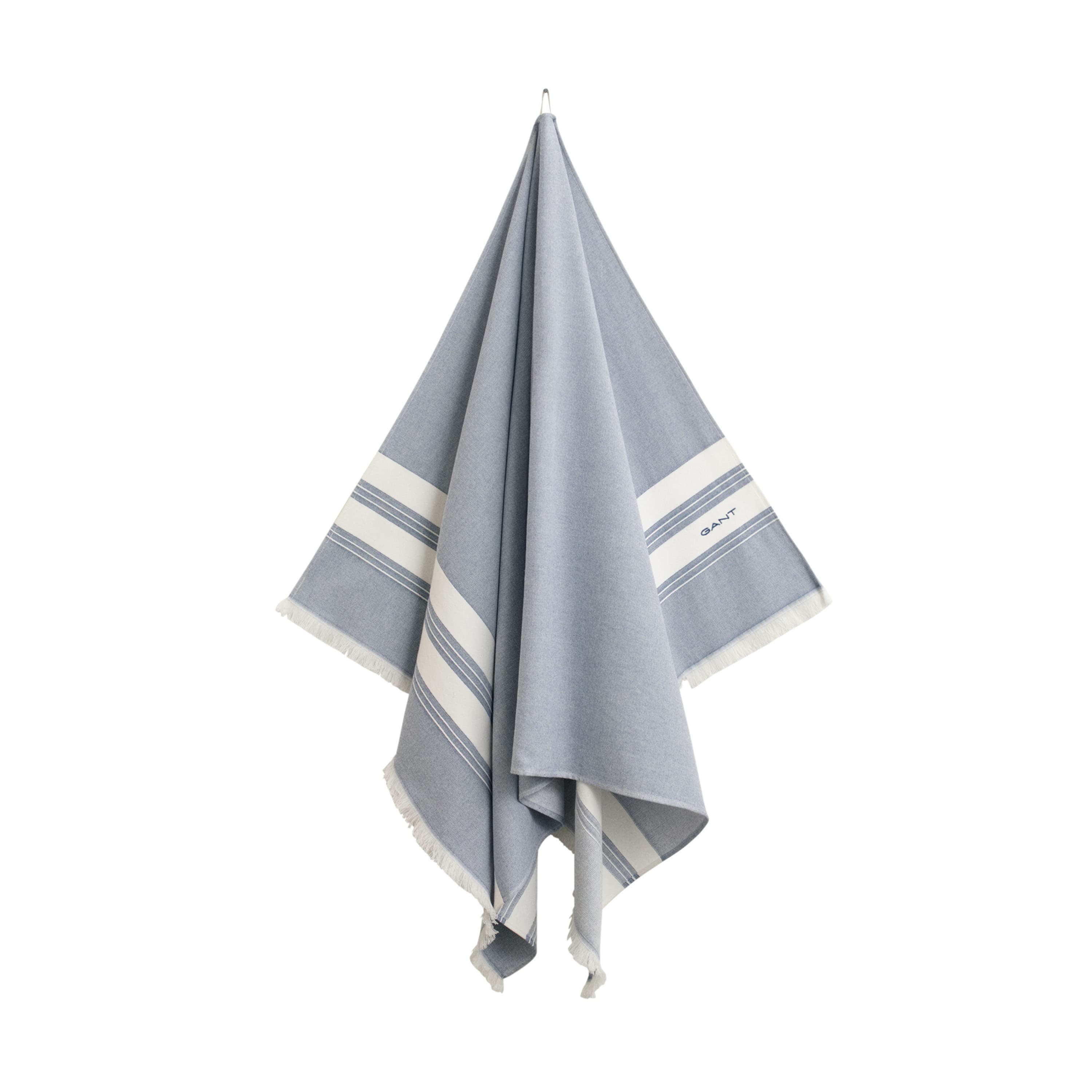 Stripe Hamam Beach Towel Faded Denim