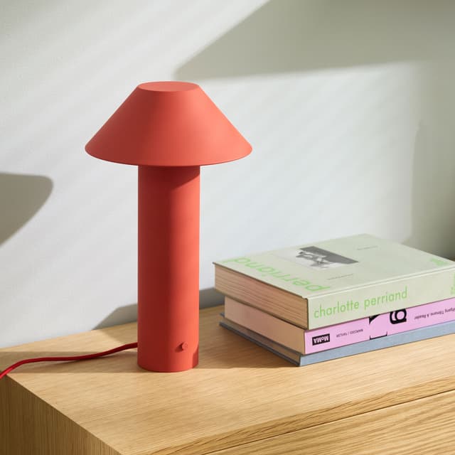 Tower Table Lamp Red 32cm