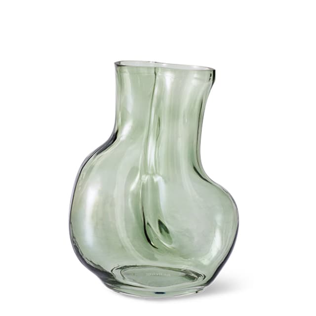 Gleam Vase Glas Olive 22cm