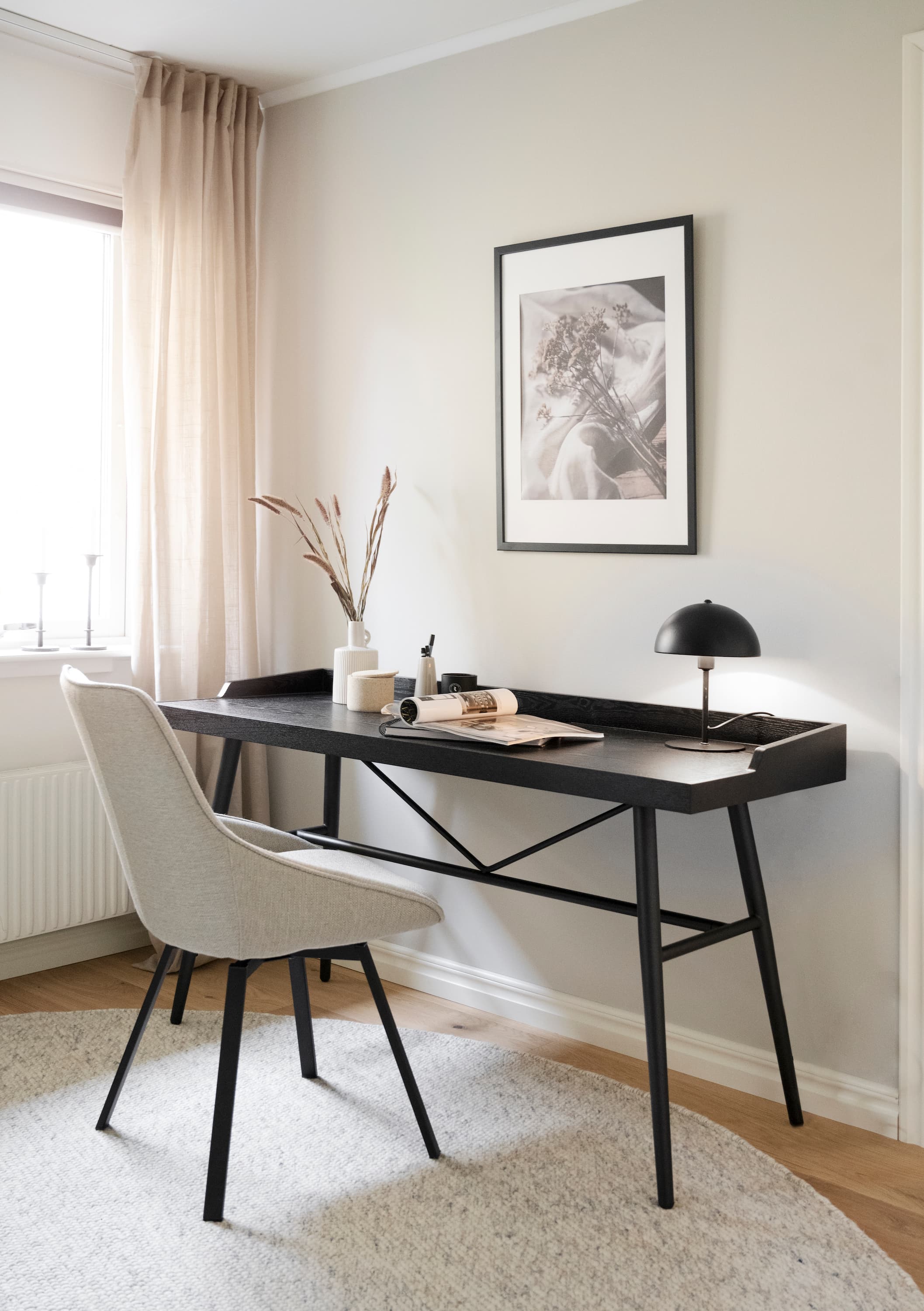 Alison Esszimmerstuhl Beige/Schwarz