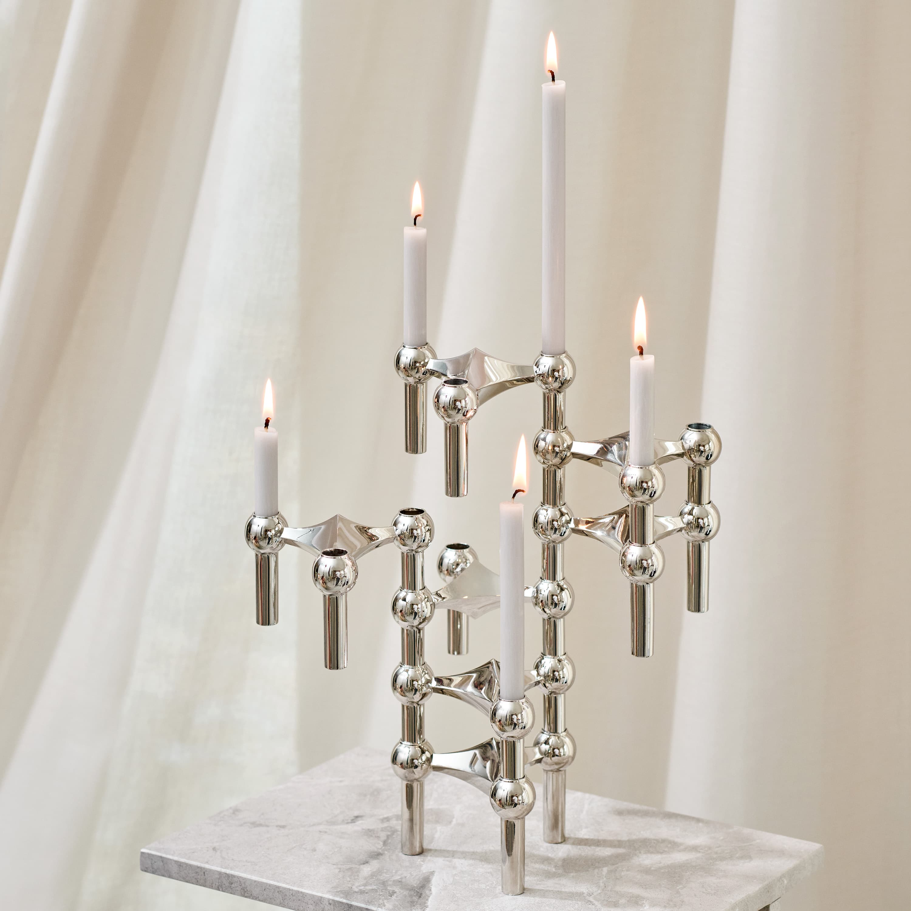 STOFF Nail Candle White Set of 12