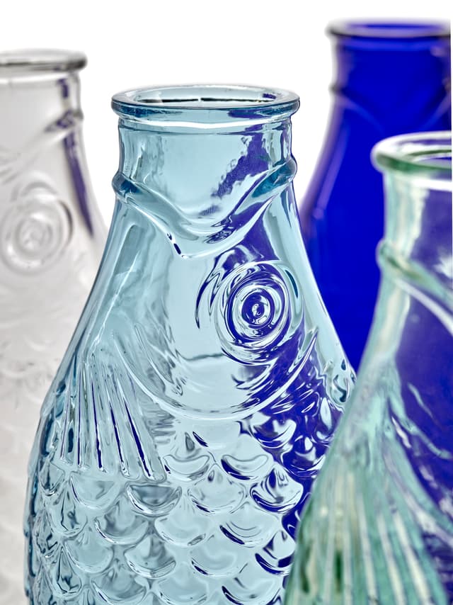 Fish & Fish Fish Carafe Blue