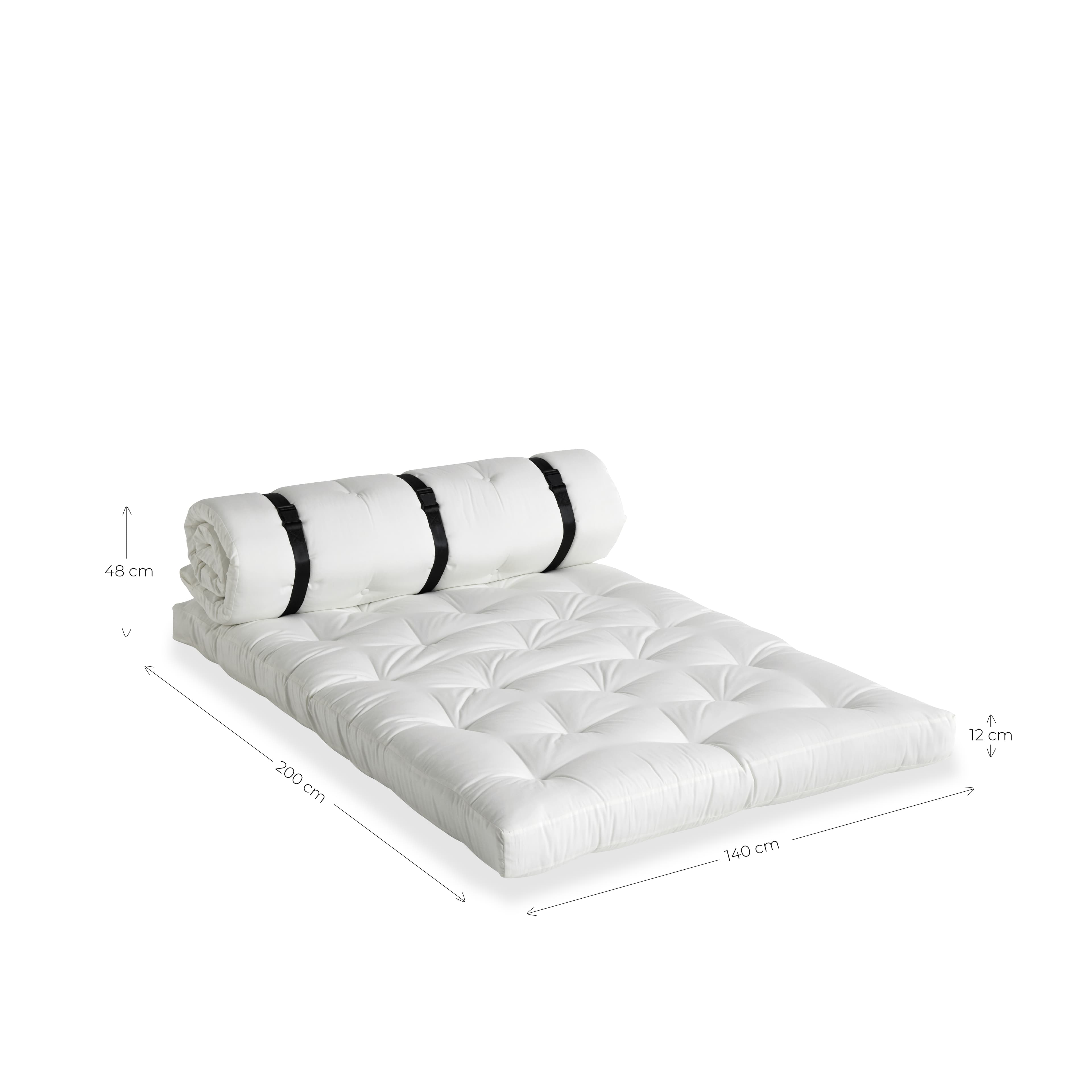 Buckle-Up Outdoor-Tagesbett Weiß 140cm