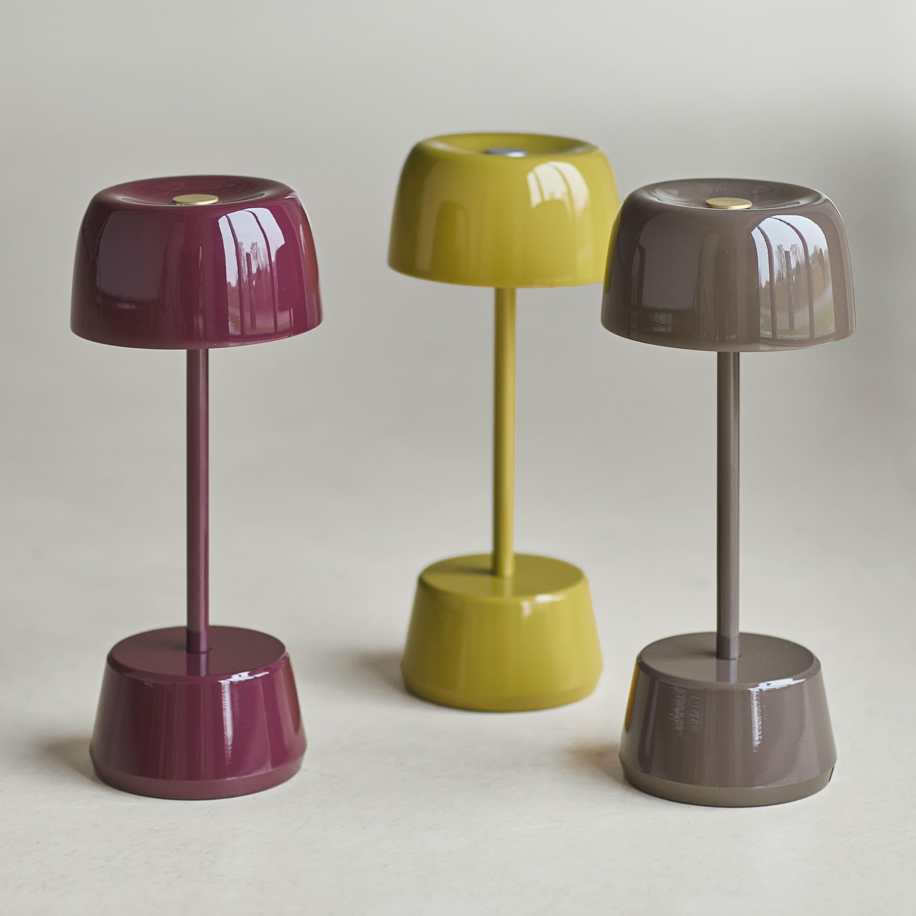Dexter Tragbare Tischlampe Smoked Brownie 30cm
