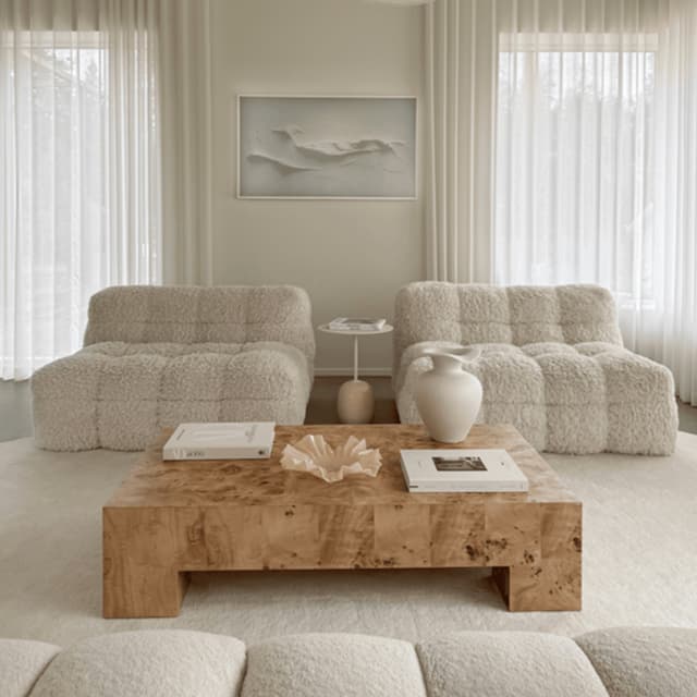Chunky Coffee Table Poplar 130x70