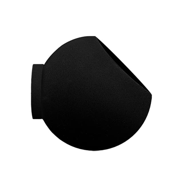 Globe Wall Flowerpot Black Ø17