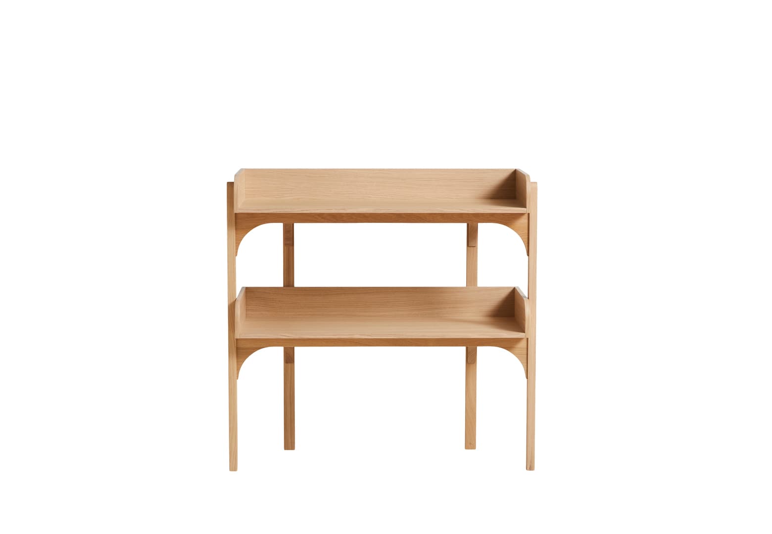 Utility Console Table White Oak