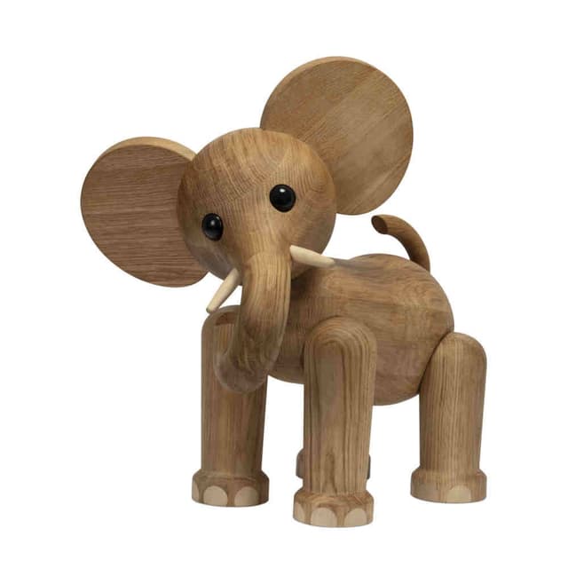Tembo Elephant Dekoration Eiche 41cm