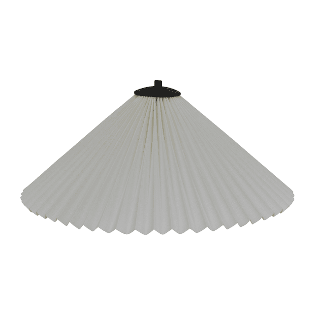 9500 Carolin Plissee Lampenschirm Weiß Ø50 cm
