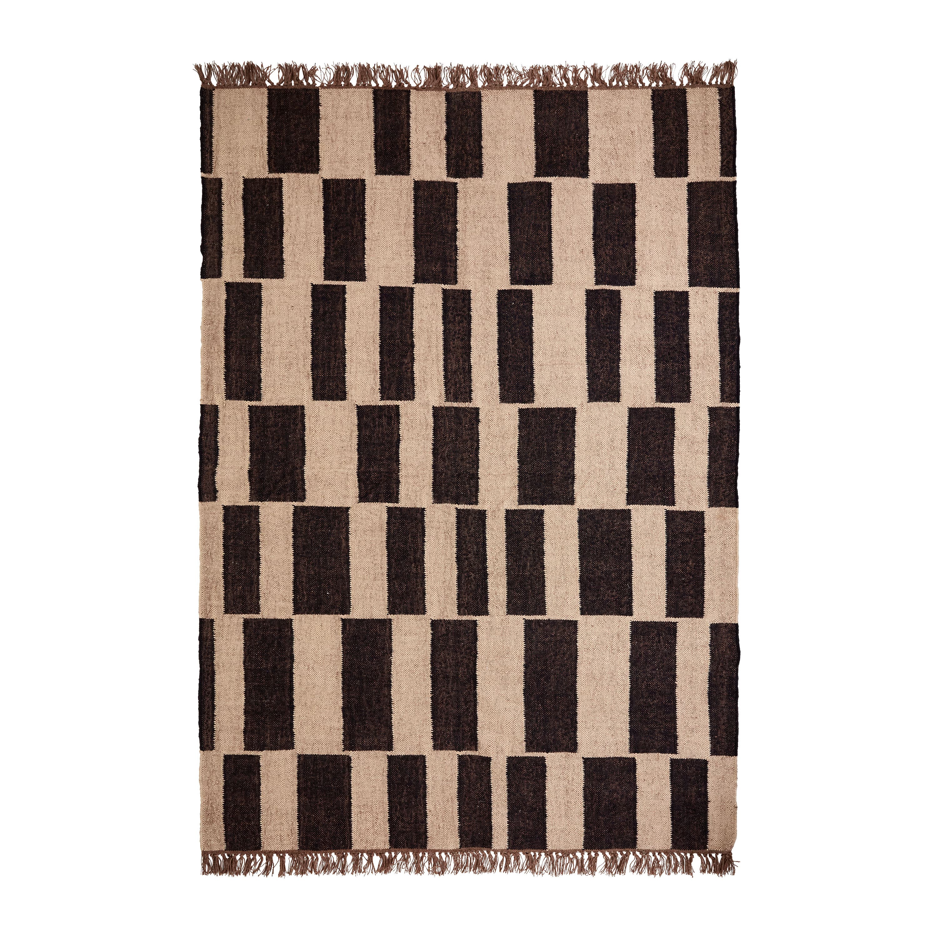 Graph Juteteppich Schwarz/Natur 230x160