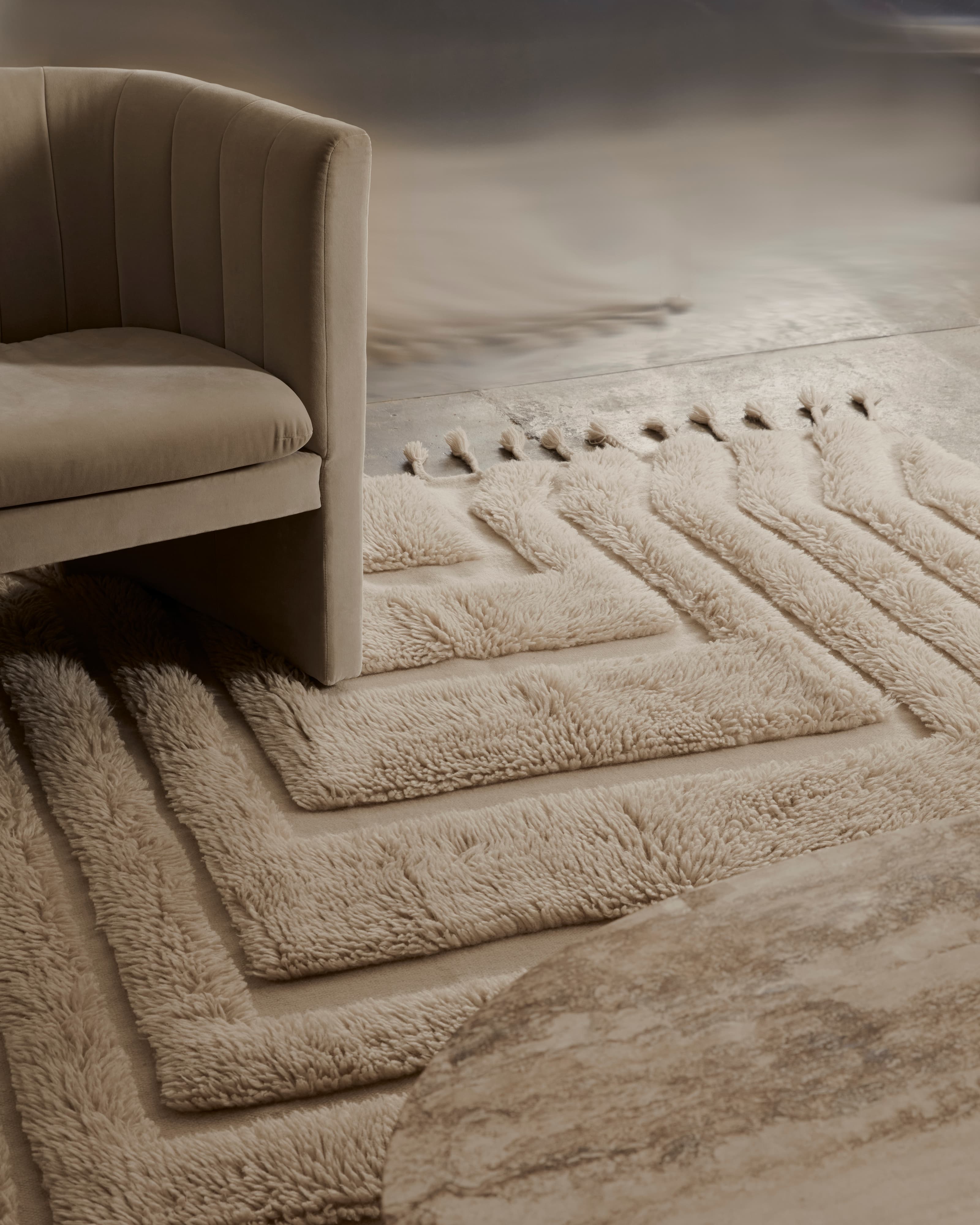 Kask Wool Rug Beige 170x240