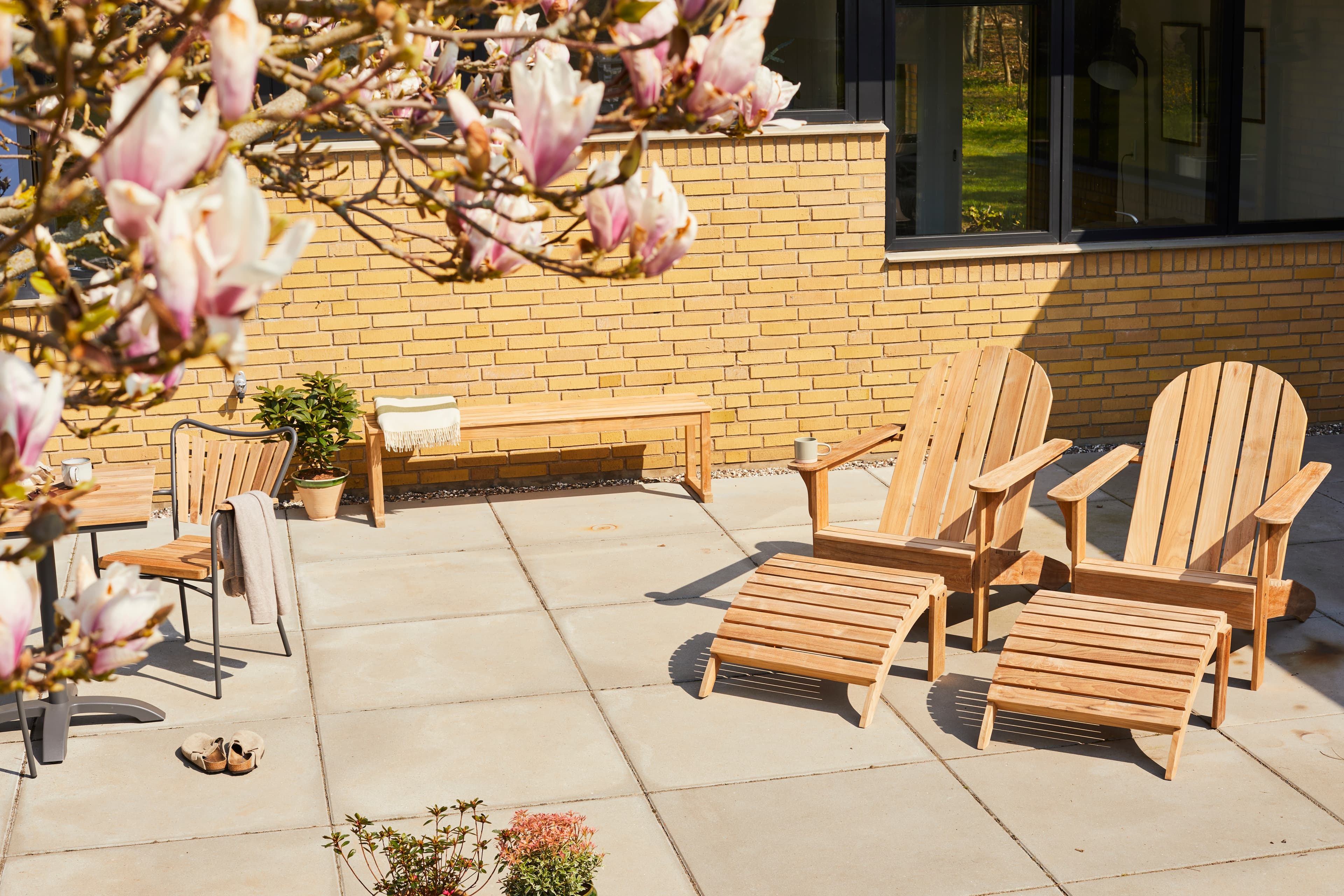 Adirondack Loungesessel aus Teakholz