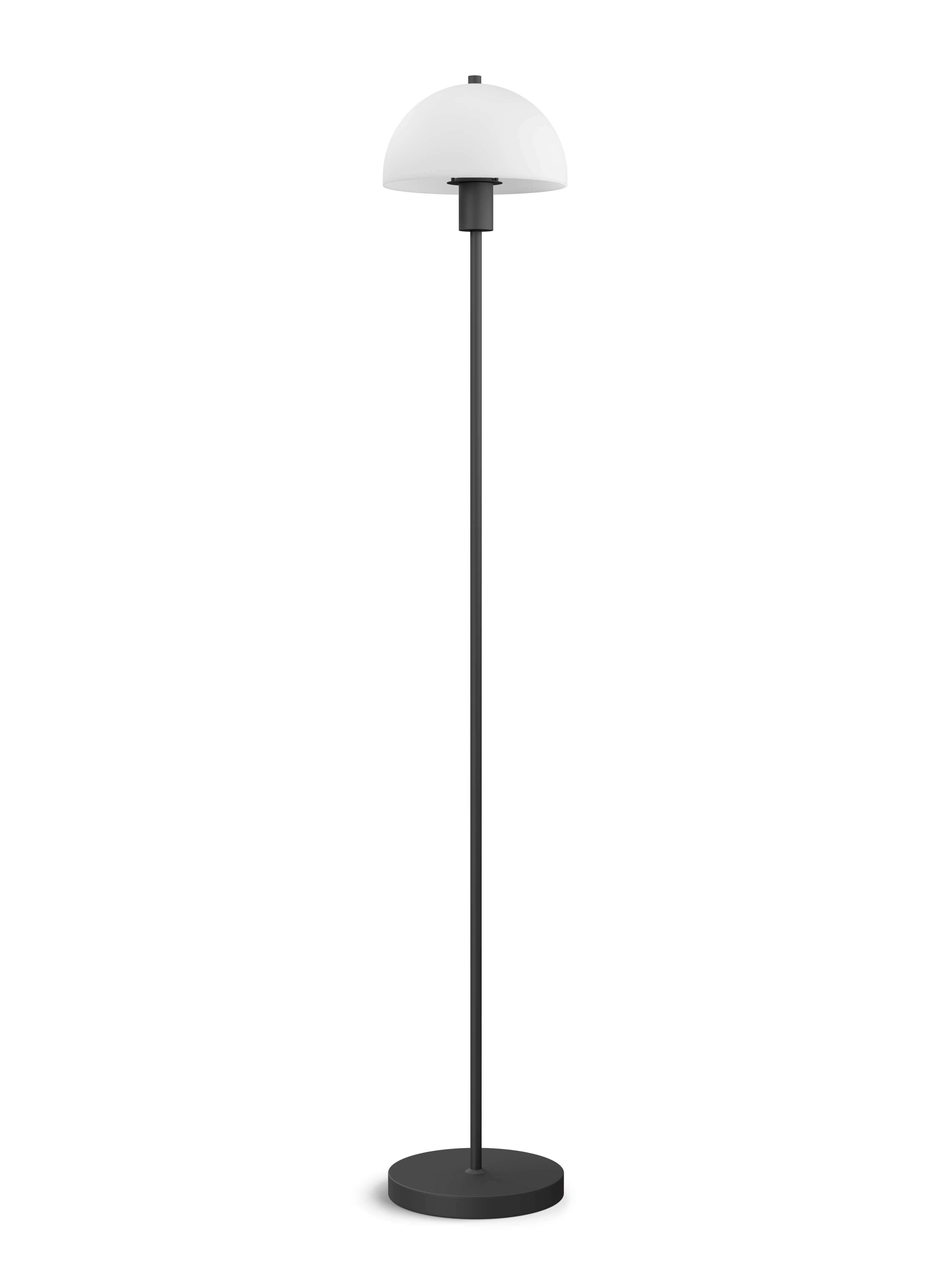 Vienda Stehlampe Schwarz/Glas