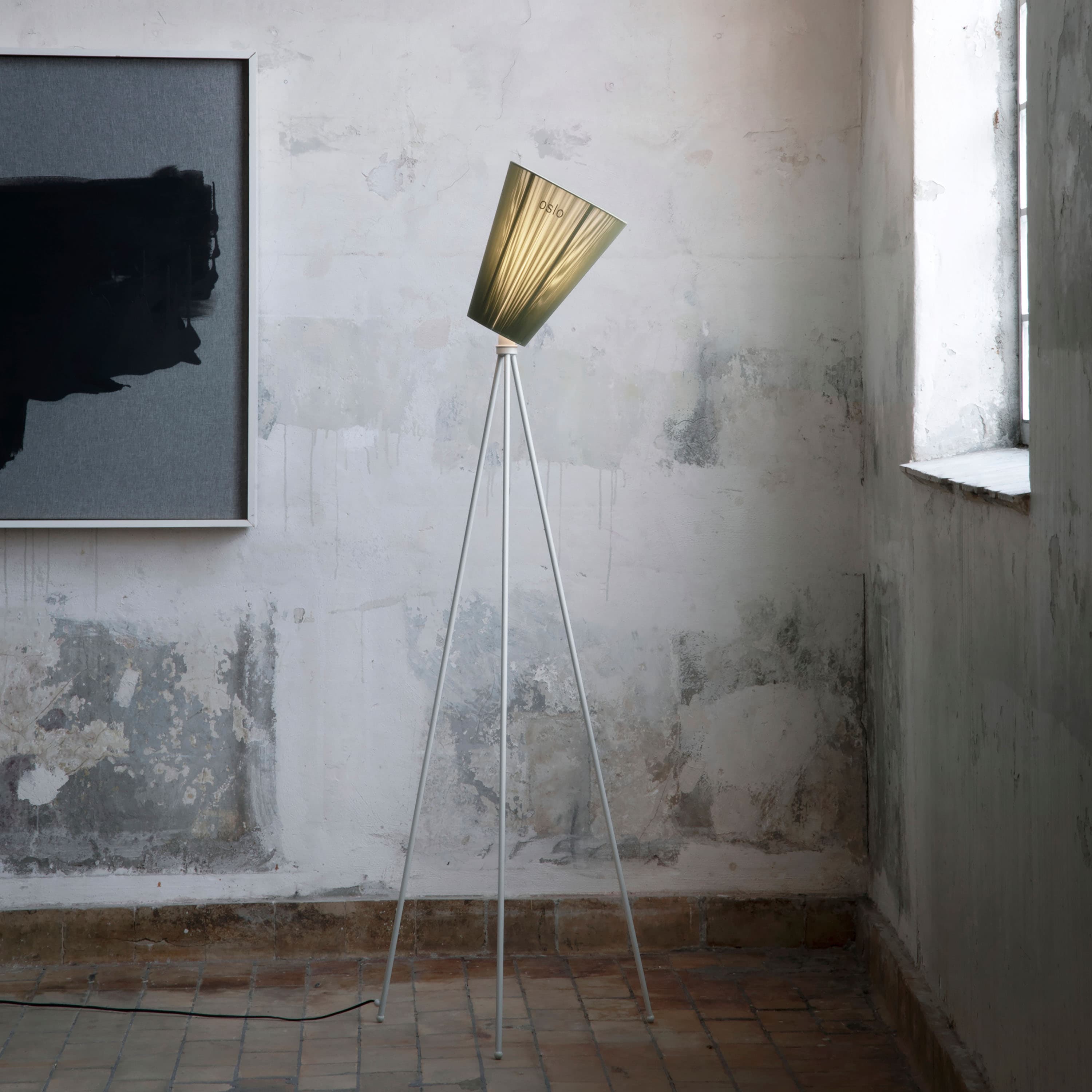 Oslo Wood Stehlampe Gestell White Matt