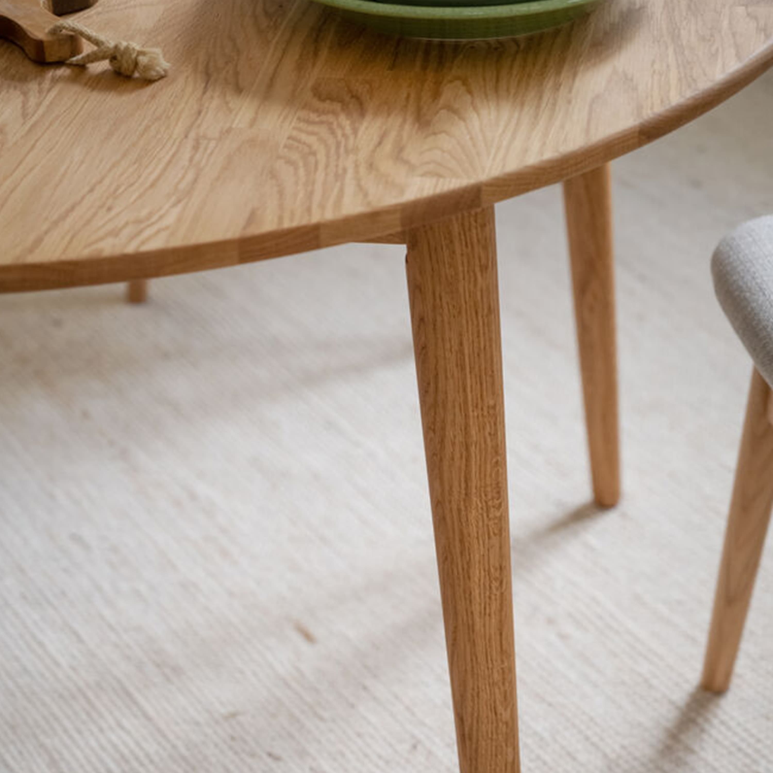 Tyler Dining Table Oak Ø120+45