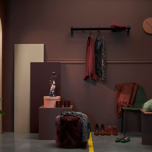 Nostalgi Hat/Shoe Rack Black/Black 100cm
