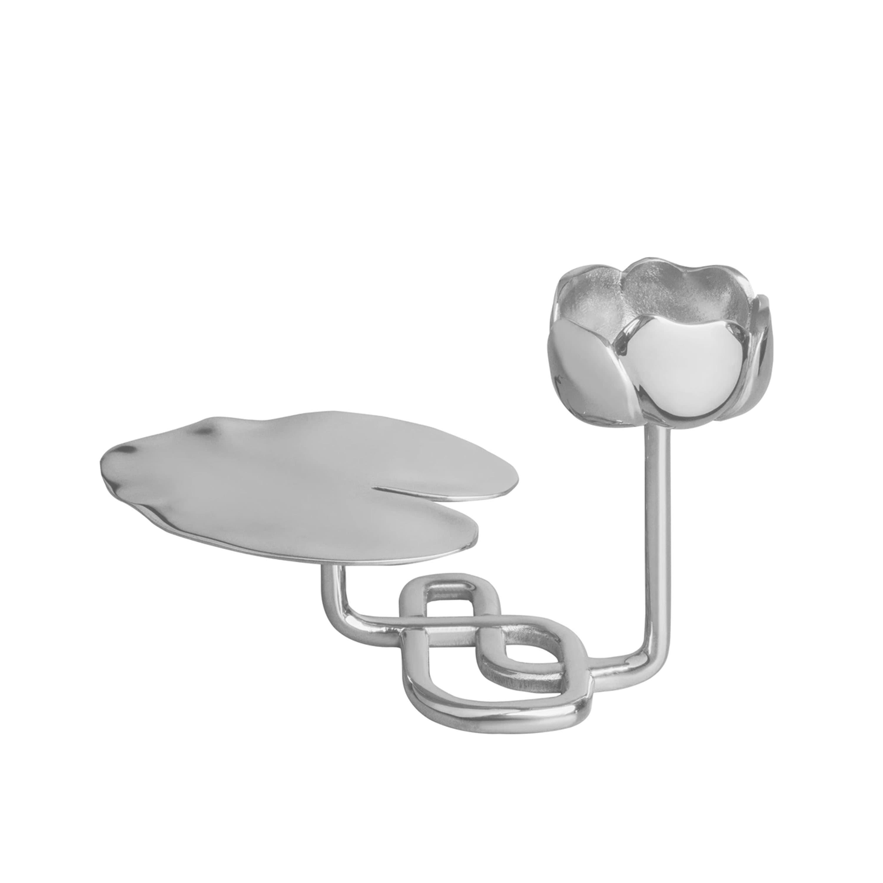 Ninfea No.1 Candlestick Silver