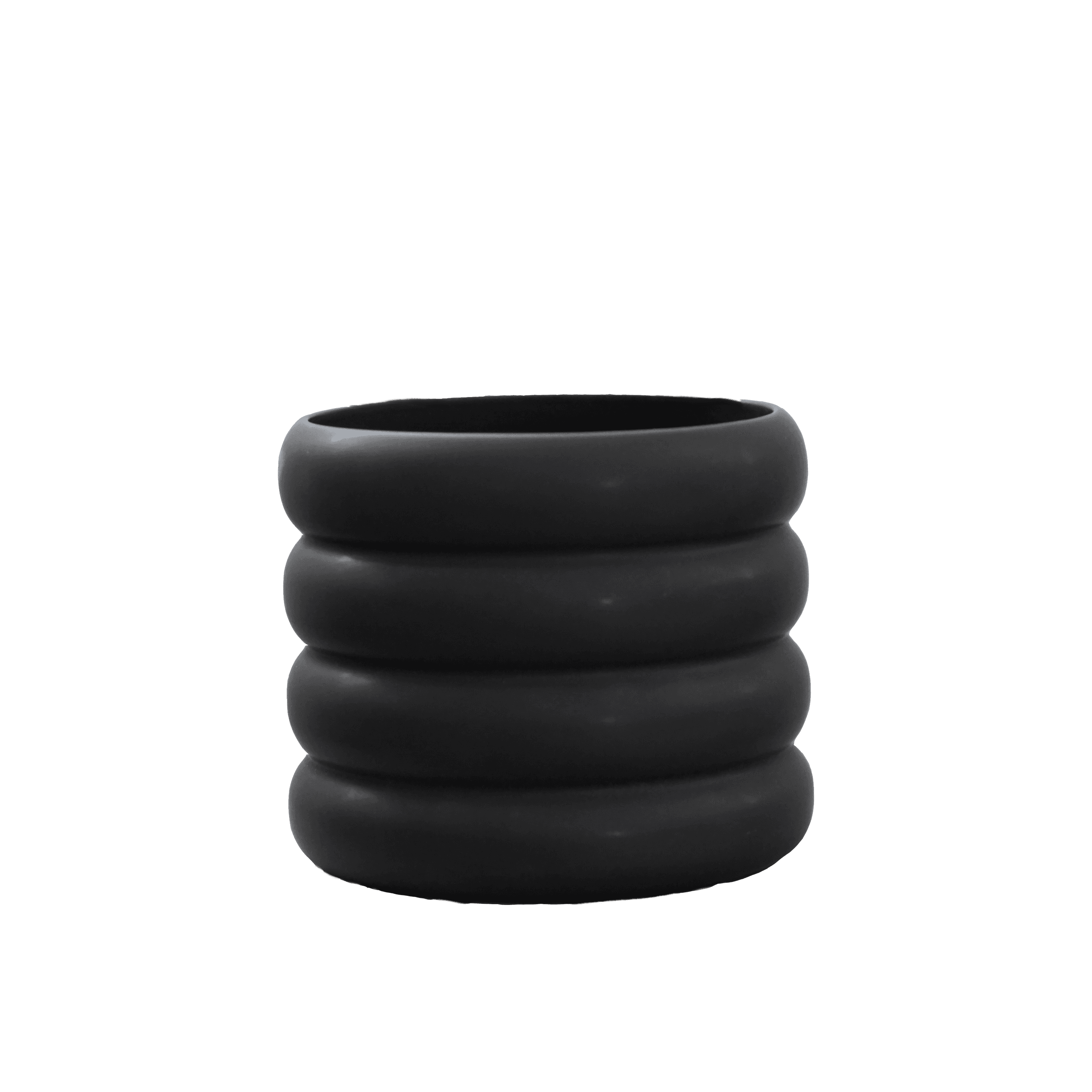 Mud Blumentopf Schwarz Medium
