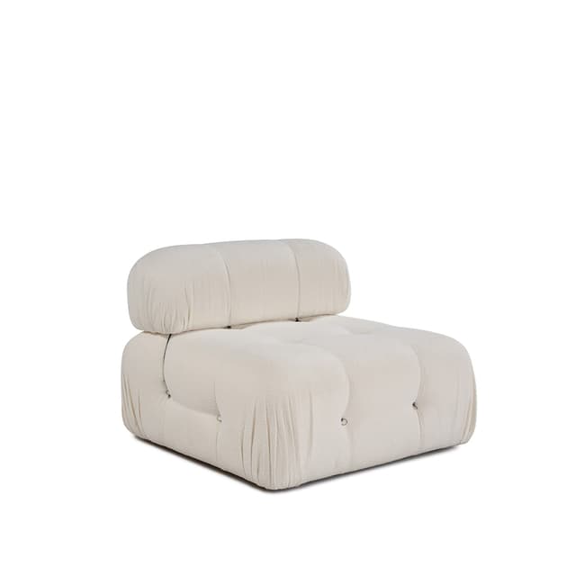 Blanca Mittelmodul White Bouclé
