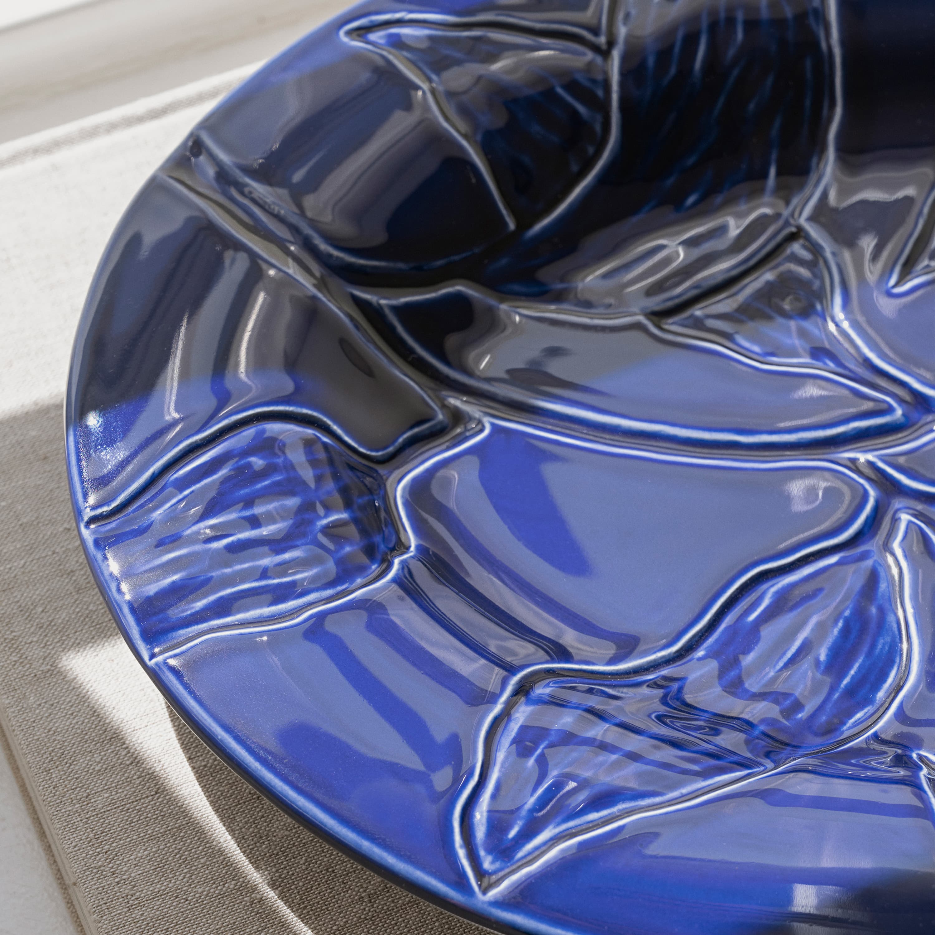 Florita Fat Glazed Agate Blue Ø35