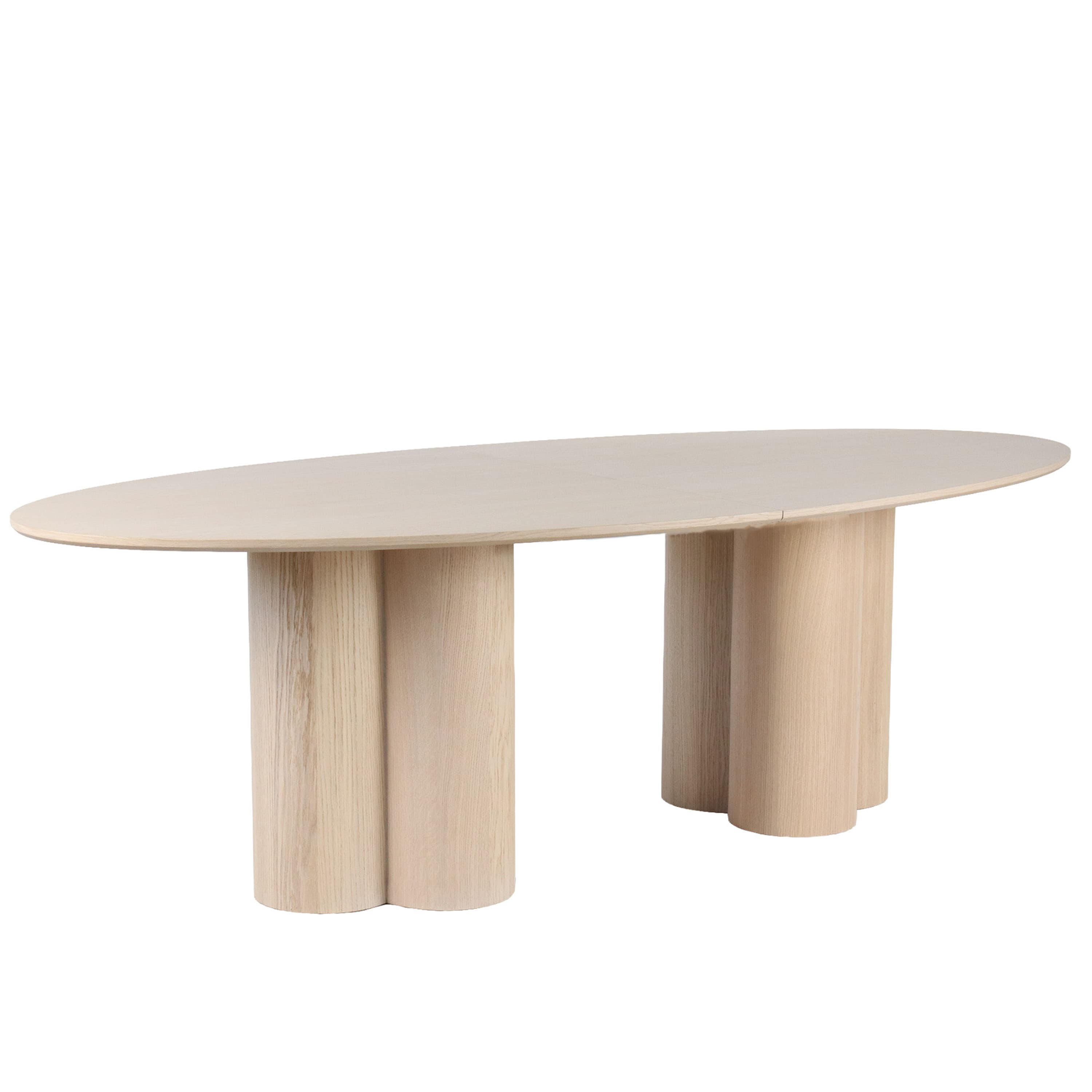 Laura Dining Table White Oiled Oak 240+50