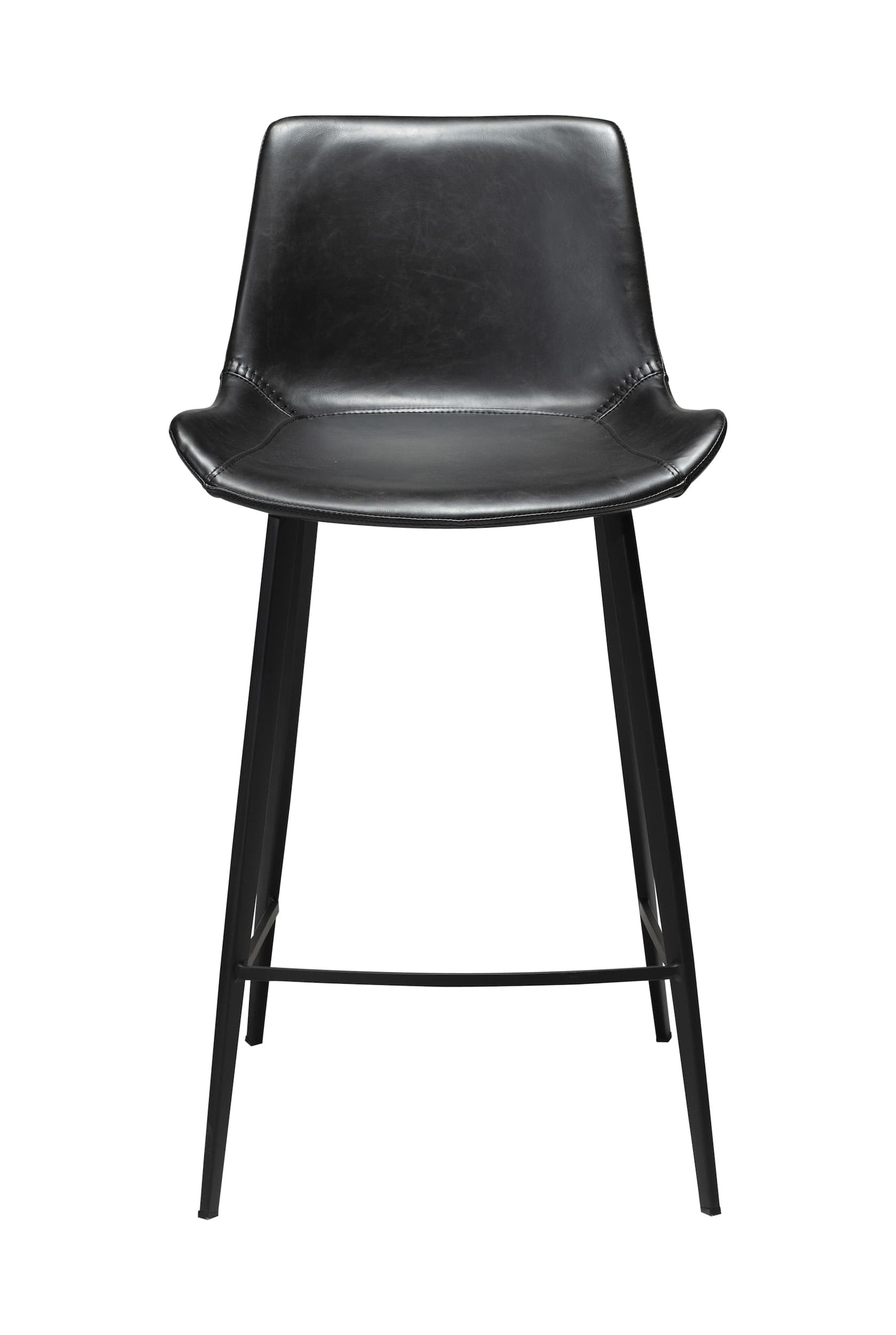 Hype Bar Stool Faux Leather Black 75cm