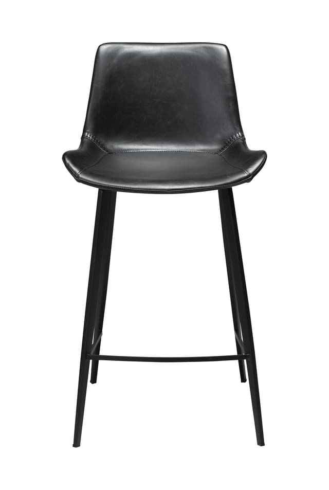 Hype Bar Stool Faux Leather Black 75cm