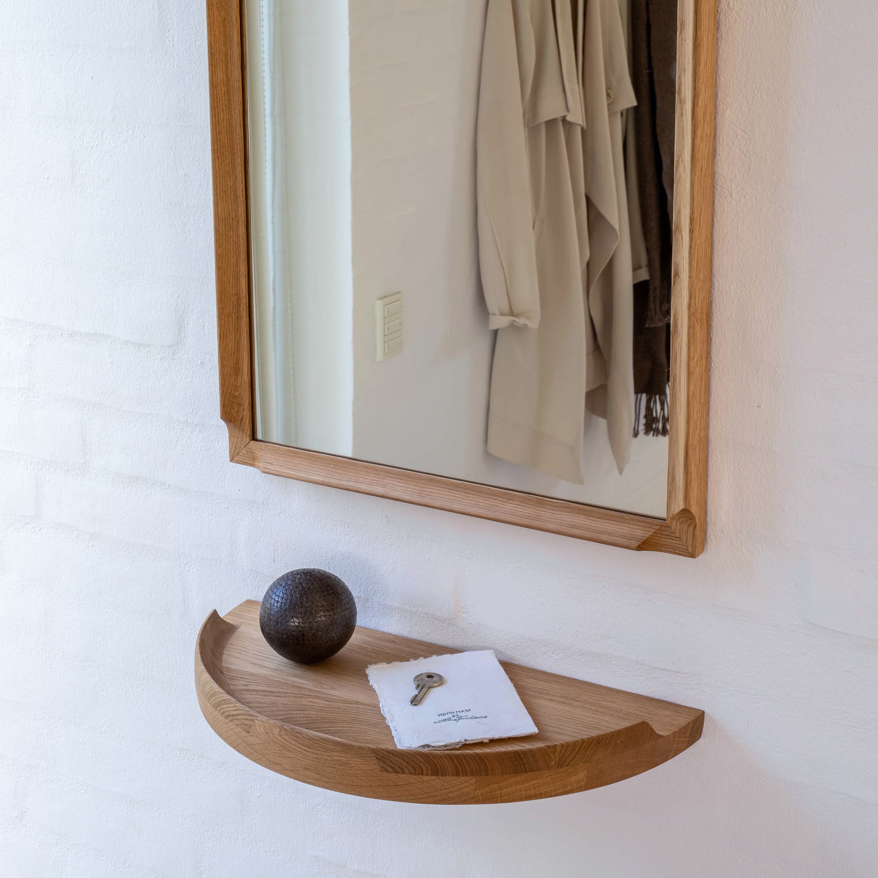 Arcus Spiegel White Oil Oak 45x90
