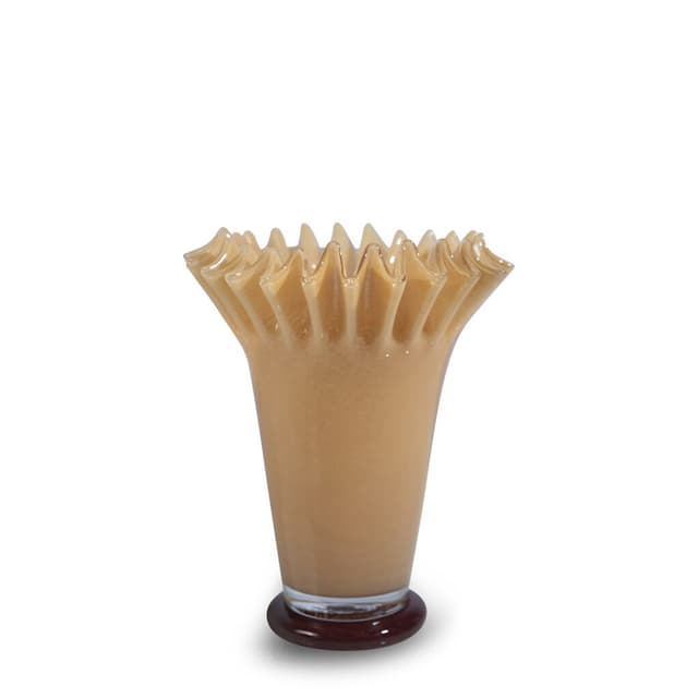 Lori Vase Gelb/Bordeaux 28cm