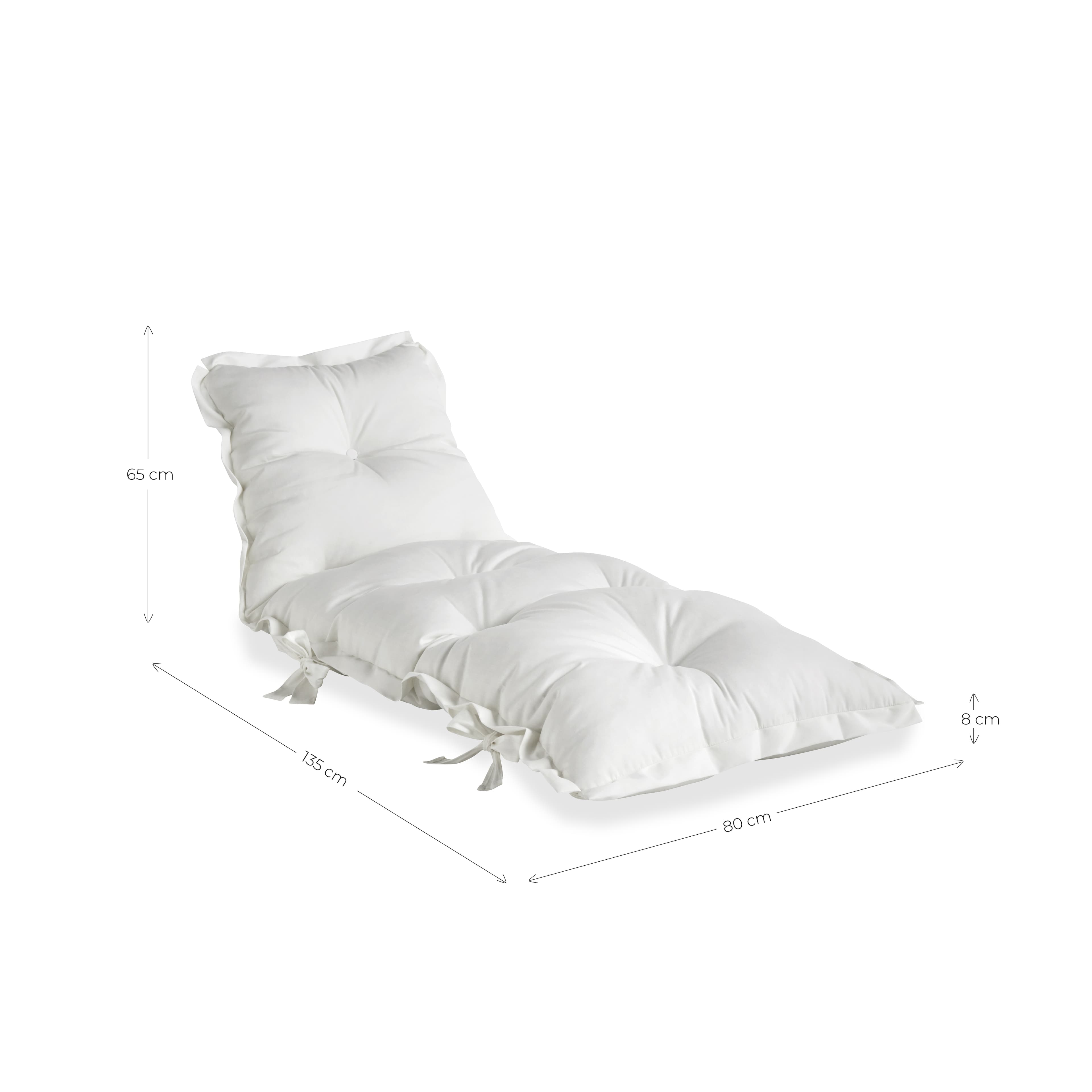 Sit And Sleep Outdoor Loungemadrass White